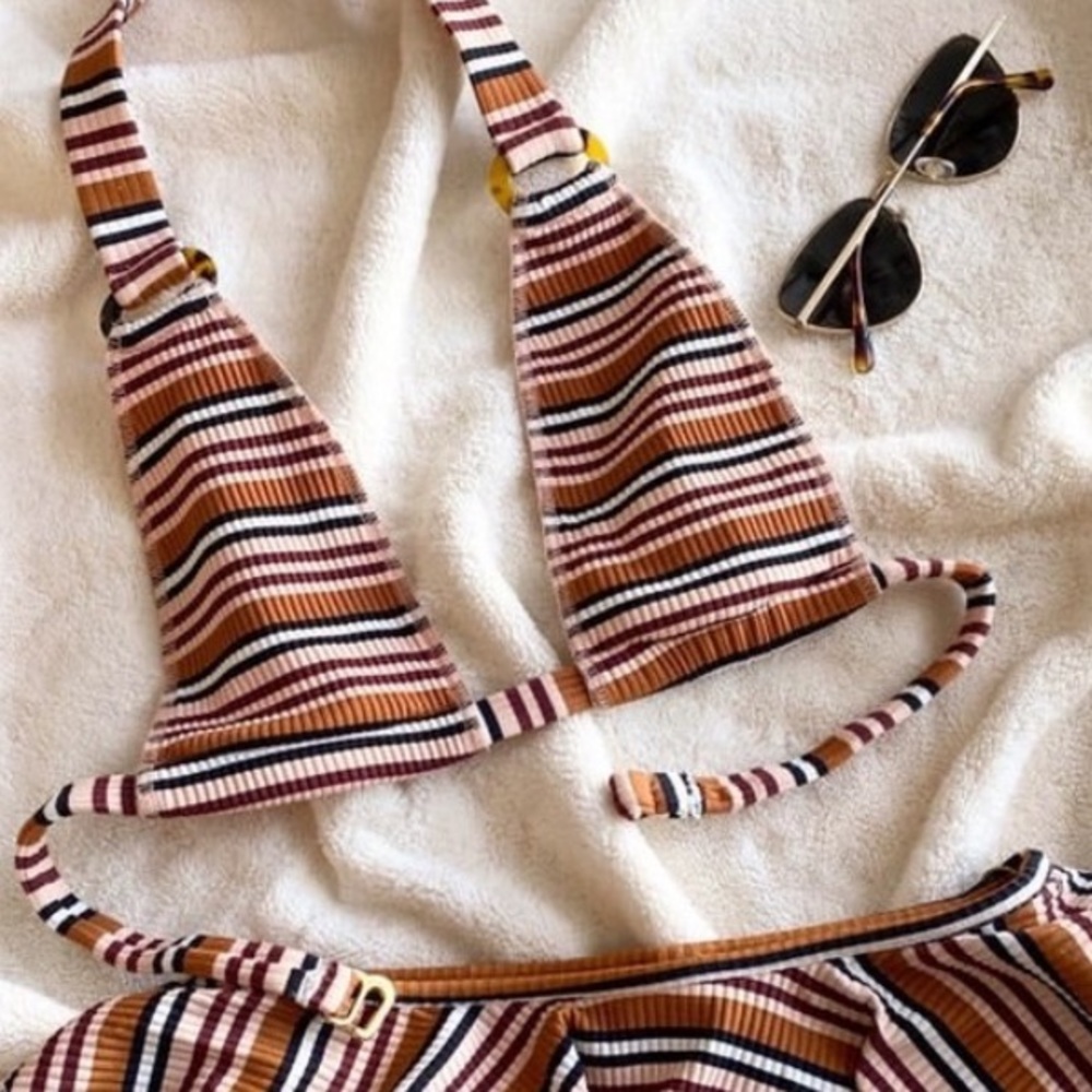 NWOT Montce Donna Rib Lani Bikini Top & Lulu Bikini Bottom